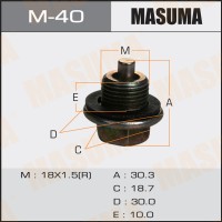 Болт слива масла M18 x 1.5 с магнитом Toyota 2L,3L,1C,2C,1#B,1G,7M,4S MASUMA M40