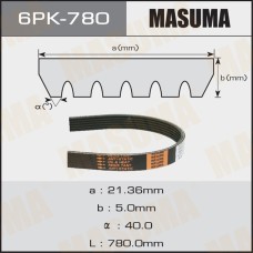Ремень поликлиновый 6PK780 MASUMA