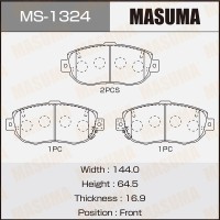 Колодки тормозные Toyota Chaser, Cresta, Crown 92-02, Supra 93-; Lexus GS 93-05 передние MASUMA MS-1324