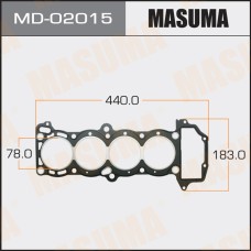 Прокладка ГБЦ Nissan Almera 95-, Bluedird 91- (GA16DS, GA16DEL) толщина 1,60 MASUMA MD-02015