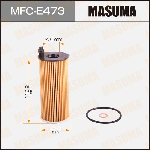 Фильтр масляный BMW 1 (F20) 15-, 3 (F30) 11-, X3 14-, X4 14-, X5 15- (B47D20A, B48B20A) Masuma MFC-E473