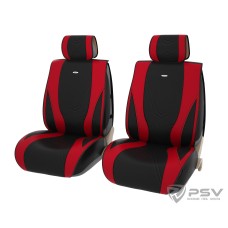 Накидка на сиденье PSV Kinetic 3D передняя черно-красная 2 шт.
