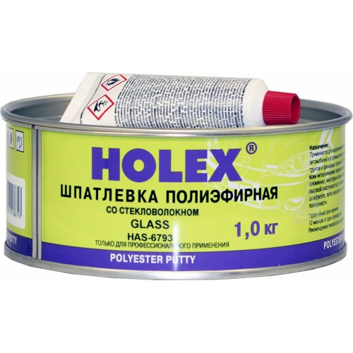 Шпатлевка со стекловолокном Holex Glass 1 кг HAS-6793