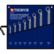 Набор ключей накидных 8 пр. 6-27 мм в сумке Thorvik ORWS008