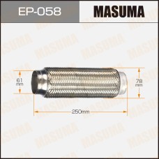 Гофра глушителя 61 x 250 Masuma EP058