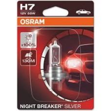 Лампа 12 В H7 55 Вт +100% Night Breaker Silver галогенная блистер Osram