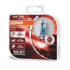 Лампа 12 В H4 60/55 Вт Р43 +150% Night Breaker Laser галогенная блистер Osram