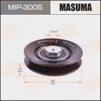 Ролик приводного ремня Mitsubish Pajero Sport 08-, L200 05- (4D56T,4M41T) натяжной Masuma MIP-3005