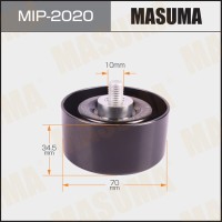 Ролик приводного ремня Nissan Qashqai (J10) 10-13 (HR16DE) обводной Masuma MIP-2020