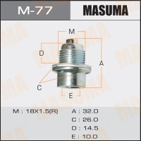 Болт слива масла M18 x 1.5 с магнитом Honda MASUMA M77