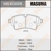 Колодки тормозные VAG Touareg 17-, A4 15-, Q5 15-, Q7 15- задние Masuma MS-E0228