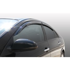 Дефлекторы на боковые стекла Nissan Primera (P12) седан/хетчбэк 02-08 накладные 4 шт. Voron Glass DEF00426