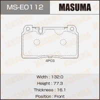 Колодки тормозные MASUMA AN-4809K P85123 front (1/12)