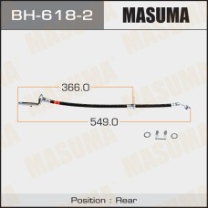 Шланг тормозной Honda CIVIC (FA, FD) 06-12 задний MASUMA левый BH6182