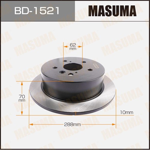 Диск тормозной MASUMA BD1521 rear HARRIER/ MCU30W