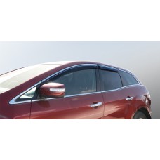 Дефлекторы на боковые стекла Mazda CX-7 06-12 накладные 4 шт. Voron Glass Corsar DEF00437