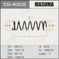 Пружина подвески MAZDA DEMIO 96-02 задняя MASUMA CS-4002