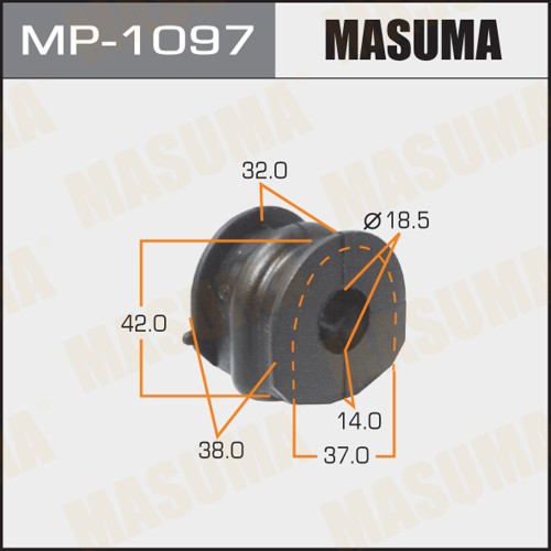 Втулка стабилизатора Nissan Qashqai (J10) 06-13 заднего MASUMA MP-1097