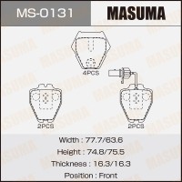 Колодки тормозные MASUMA AN-4525WK, P85067 front