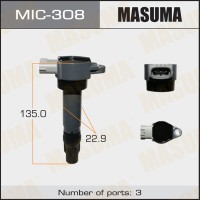 Катушка зажигания Mitsubishi ASX 10-, Lancer (CY) 07-, Colt 10- (4A91, 4A92) MASUMA MIC-308