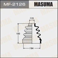 Пыльник ШРУС Nissan Teana (J31) 03-08 внутренний 84 x 100 x 23 MASUMA MF-2126