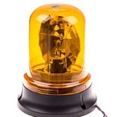 Маячок проблесковый 12/24 В желтый (стакан) стационарный на магните H=190 мм
