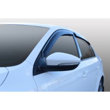 Дефлекторы на боковые стекла VW Jetta VI 10- накладные 4 шт. Voron Glass Corsar DEF00546