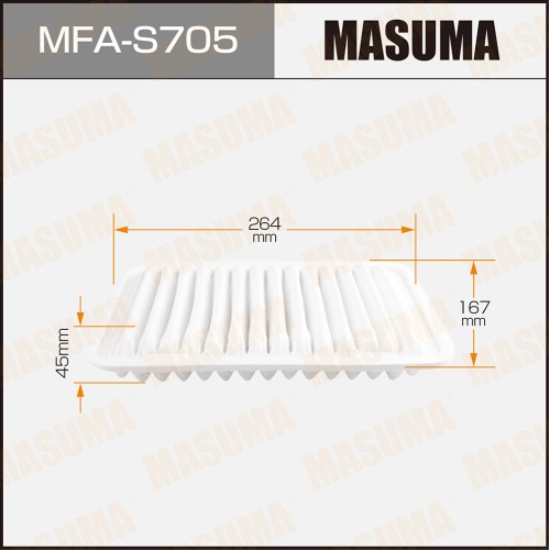 Фильтр воздушный Suzuki Swift 10- MASUMA MFAS705
