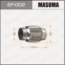 Гофра глушителя 45 x 100 Masuma EP002