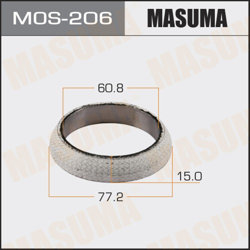 Кольцо глушителя 60.8 x 77.2 MASUMA MOS206