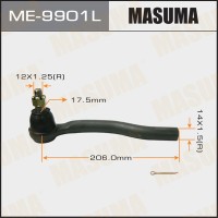 Наконечник рулевой Mazda CX-7 06-12, CX-9 10- левый MASUMA ME9901L