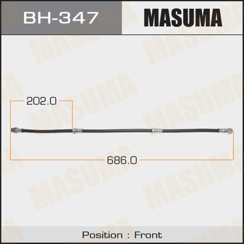 Шланг тормозной MASUMA BH347 MMC PAJERO V6#W - V9#W Перед.