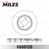 Диск тормозной Honda CR-V III 2.0-2.4 07- передний Miles K000120