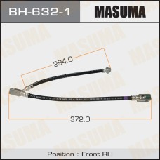 Шланг тормозной Infiniti FX 08-12 передний MASUMA правый BH6321