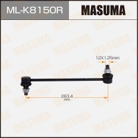 Стойка стабилизатора Hyundai Santa I Fe 00- переднего Masuma правая ML-K8150R