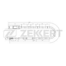 Датчик колодки тормозной ZEKKERT BS8083 BMW 1 (F20, F21) 11-, 3 (F30, F31, F34 F80) 11-, 4 (F32, F33, F82, F83