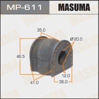 Втулка стабилизатора Honda Stepwagon 01-05, Partner 06-10 переднего Masuma MP-611