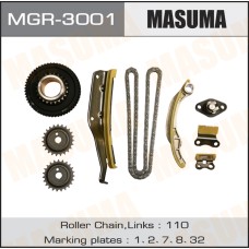 Комплект цепи ГРМ Mitsubishi Pajero 00-06 (4M41) Masuma MGR-3001