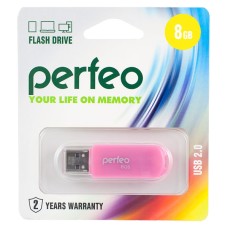 Флэш USB 8Gb Perfeo C03 Pink