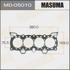 Прокладка ГБЦ Honda D15B (графит-эластомер) H=1,60 Masuma MD-05010