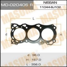 Прокладка ГБЦ Nissan Murano 04-08 (VQ35DE), двухслойная (металл) H=0,60 Правая Masuma MD-02040SRH