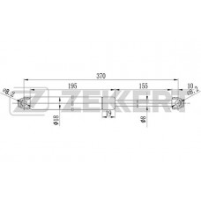 Амортизатор багажника ZEKKERT GF1004 BMW 5 (E34) 87-