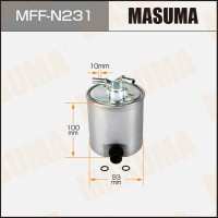 Фильтр топливный Nissan Qashqai (J10) 07-13, Murano 08- (M9R, YD25DDTI) Masuma MFF-N231