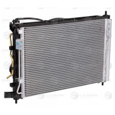 Блок охлаждения Hyundai Solaris 10-; KIA Rio 10- 1.4-1.6 AT (радиатор+конденсер+вентилятор) Luzar LRK 081L4