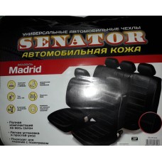Чехлы Senator Madrid 11 пр. кожа карман 6 молний черные M SL031161