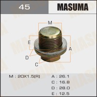 Болт слива масла M20 x 1.5 Honda MASUMA 45
