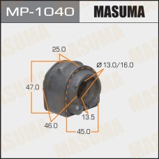 Втулка стабилизатора Ford Focus II 04-, Mazda 3 (BK, BL) 03-11 заднего MASUMA MP-1040