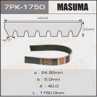 Ремень поликлиновый 7PK1750 MASUMA