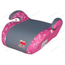 Автокресло подушка 22-36 кг (6-12 лет) Little Car smart коты розовое