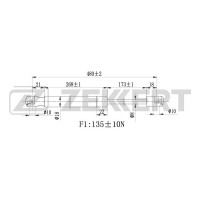 Амортизатор заднего стекла ZEKKERT GF2168 Nissan Pathfinder (R50) 97-
